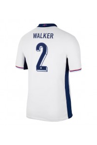 England Kyle Walker #2 Fotballdrakt Hjemme Klær EM 2024 Korte ermer